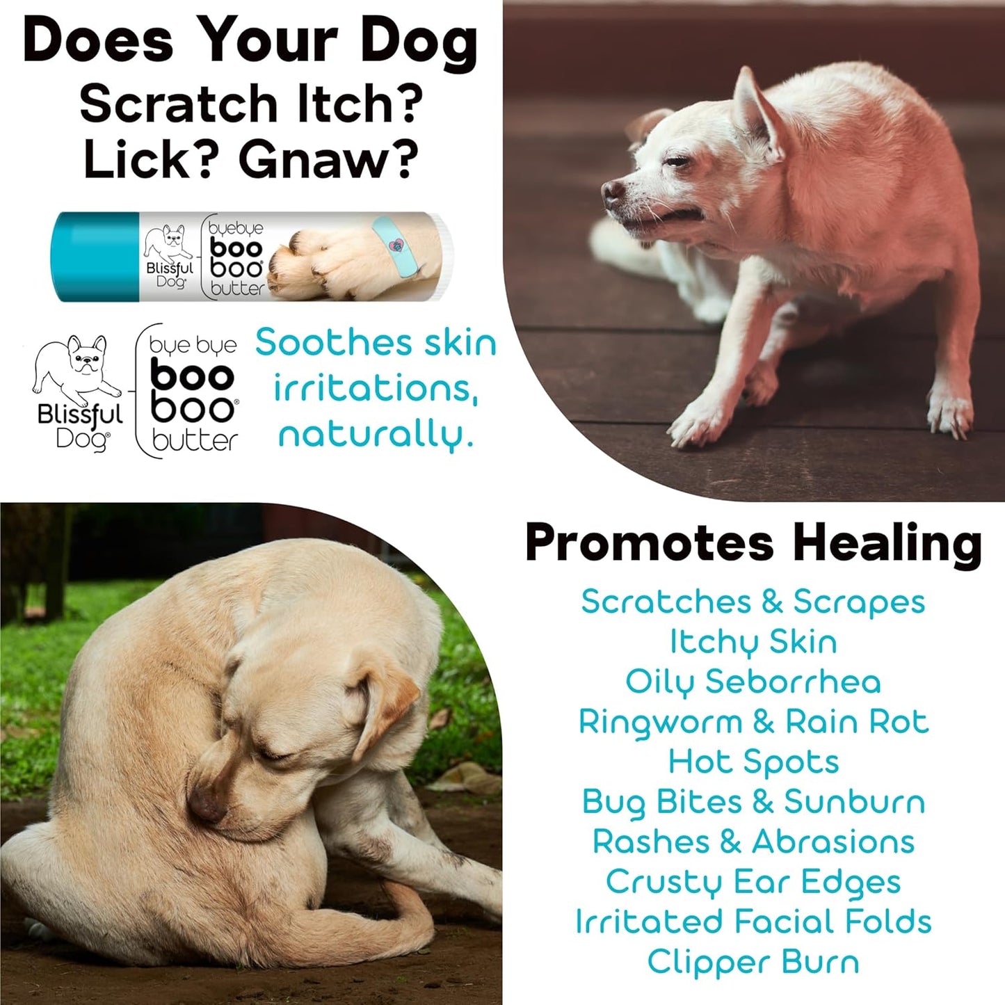 The Blissful Dog Lhasa Apso Boo Boo Butter, 0.50-Ounce