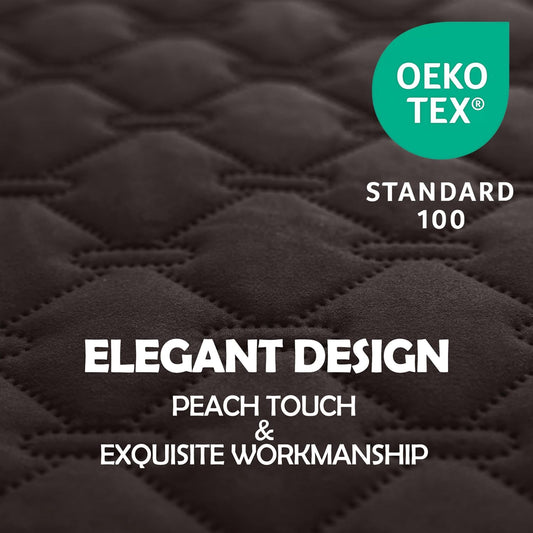 gogobunny 100% Double Sided Waterproof Dog Blanket Soft Pet Bed Cover Reversible Protect Furniture Couch Sofa Car for Puppy Large Dog Cat (Dark Coffee/Light Coffee, 68x82 Inch (Pack of 1))