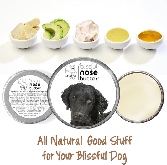 The Blissful Dog Curly-Coat Retriever Unscented Nose Butter, 4-Ounce