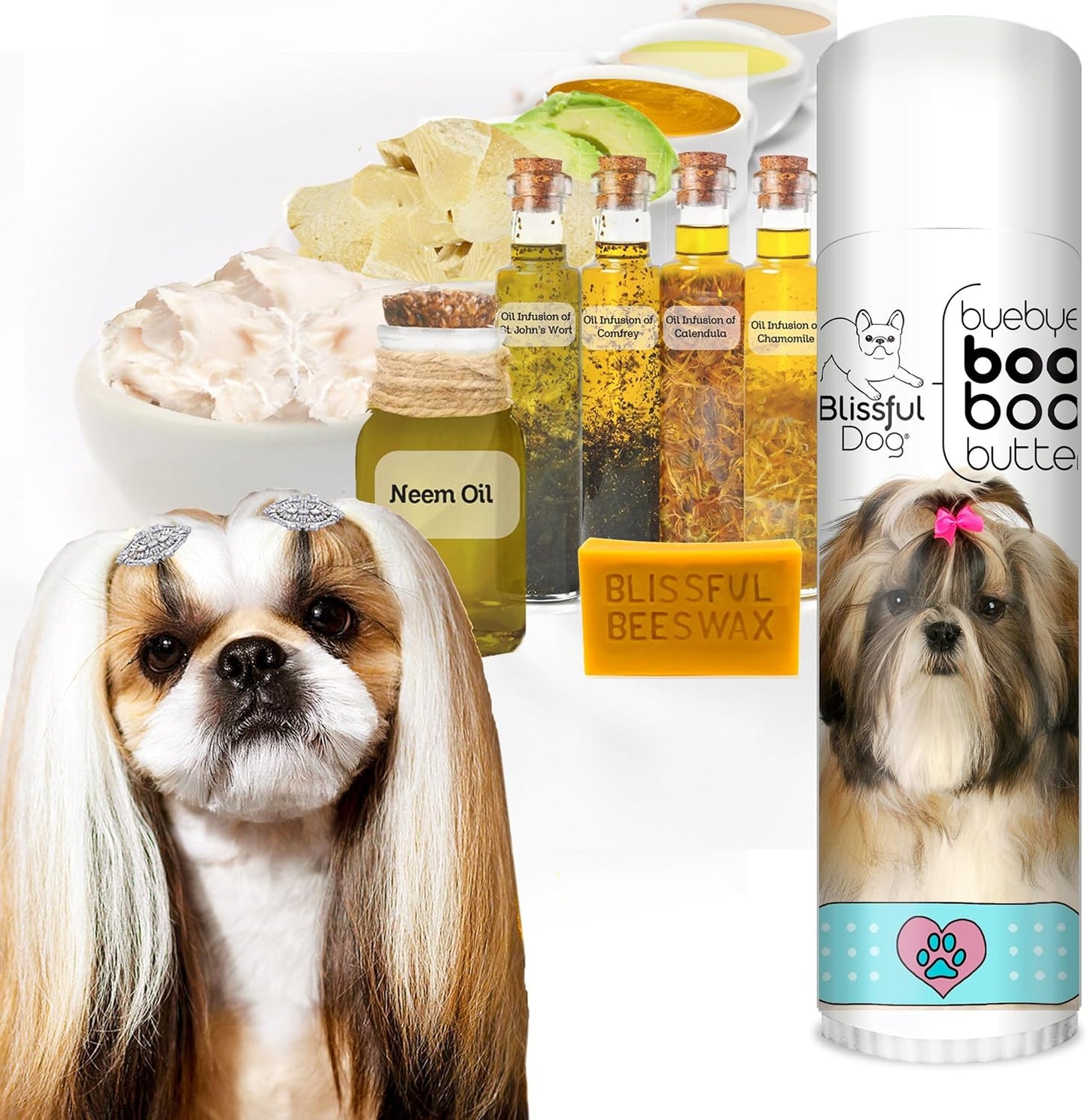 The Blissful Dog .50 oz Tube Shih Tzu Booboo Butter