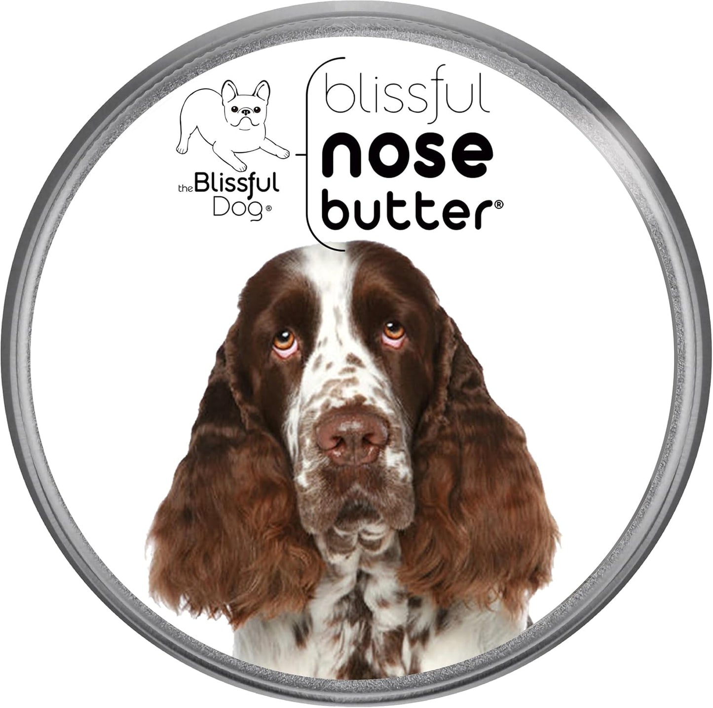 The Blissful Dog Springer Spaniel Nose Butter, Versatile Dog Nose Balm for Dry Nose, Handcrafted Nose Moisturizer, Easy-to-Apply Dog Essentials, Unscented, 1 oz.