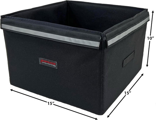 Bushwhacker Portland - Bike Rack Dog, Grocery and Goods Carrier - Bicycle Pannier Crate Cycling Basket Trunk Bag Rear Bed Storage Leash Carry Cargo Pet Commuter Behind Seat Accessories Items Ebike