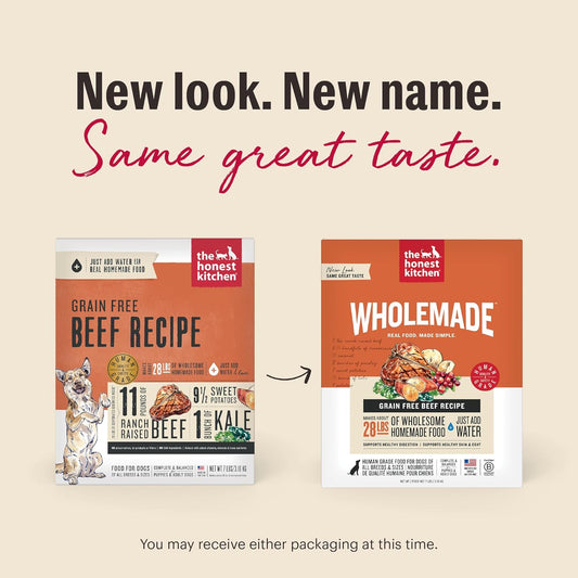 The Honest Kitchen Wholemade™ Grain Free Beef Dog Food, 4 lb Box