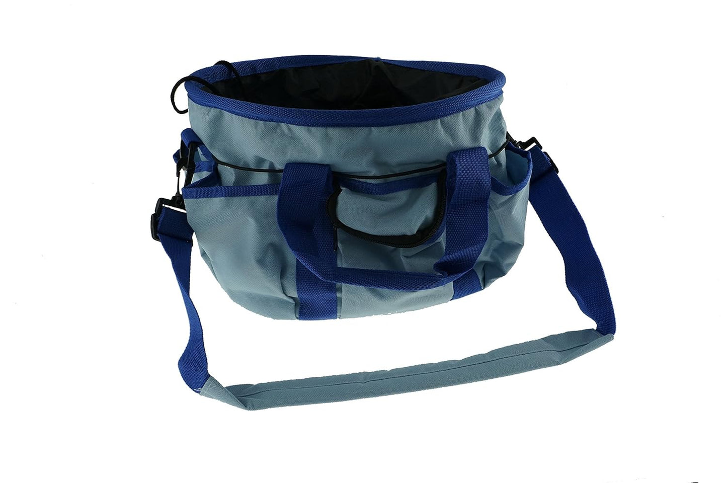 Portable Equine Grooming Tools Kit Horse Care Bag 7 Pieces-Blue