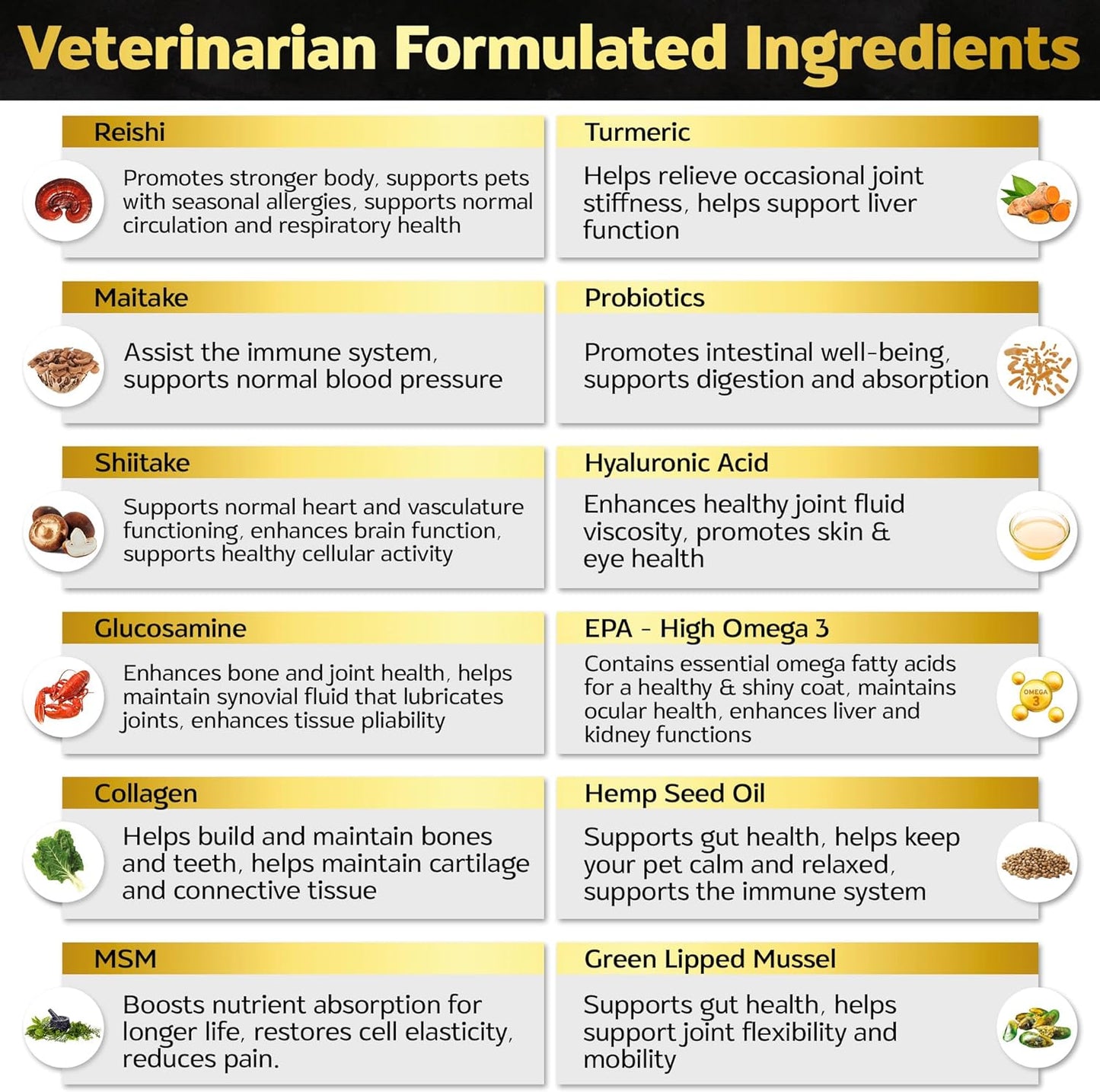 Soft Chews Dog Vitamins & Supplements - Dog Multivitamin - Hemp Oil Glucosamine Chondroitin Hip and Joint Support Health, Skin & Coat, Digestion & Immune Booster, Heart, Probiotics