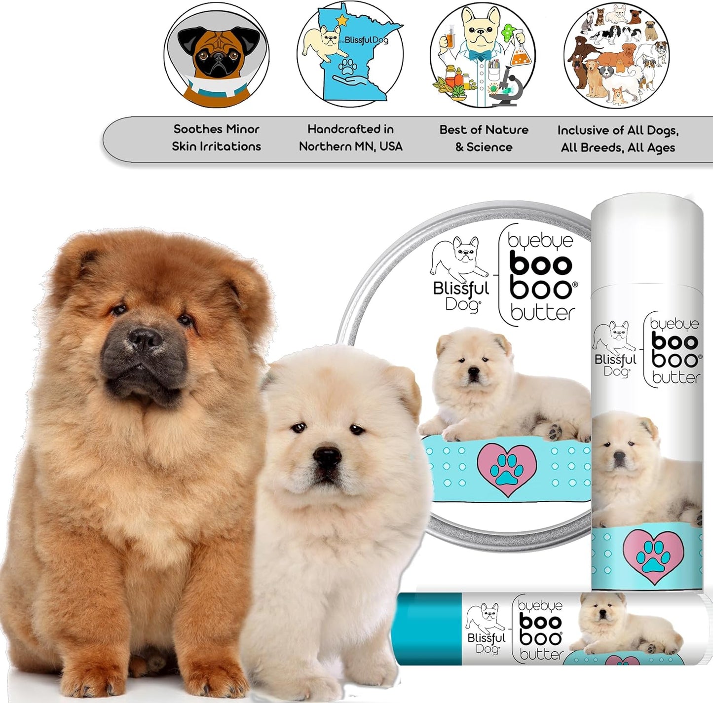 The Blissful Dog Chow Boo Boo Butter, 16 oz.