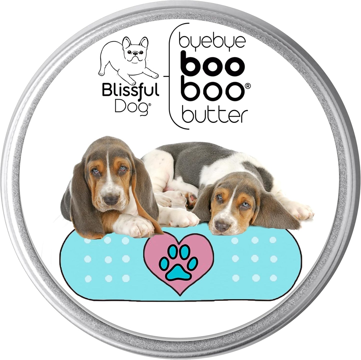 The Blissful Dog 4 oz TIN Basset Hound Booboo Butter