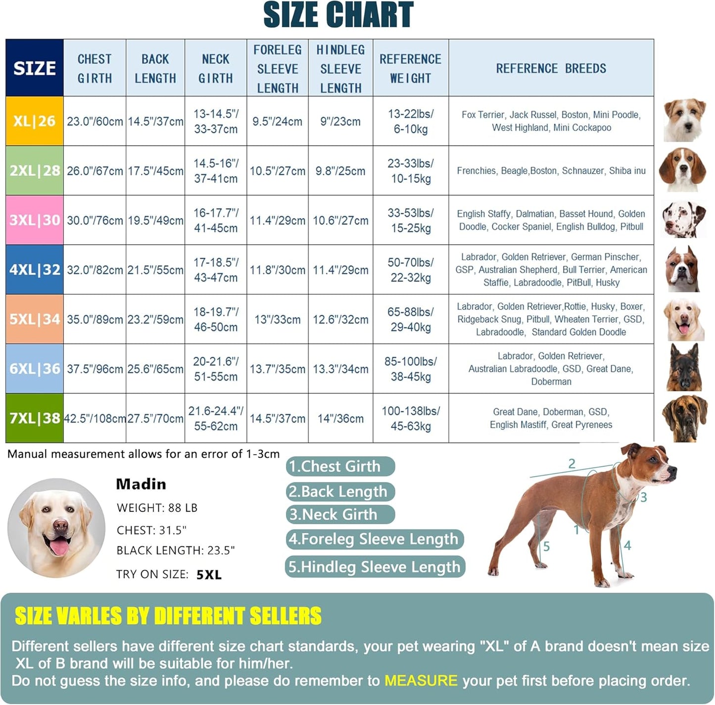 Yeapeeto Dog Onesie Surgery Recovery Suit for Large Medium Bodysuit Dogs Pajamas PJS Full Body for Shedding, Prevent Licking, Wound Protection, Cone Alternative (6X-Large (Pack of 1), Grey)