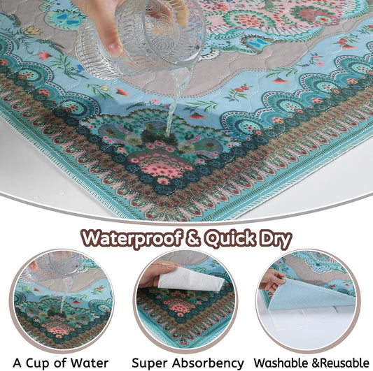 Washable Pee Pads for Dogs, 24"x24" 2 Pack Reusable Puppy Pads Pet Training Pads, Super Absorbent, 100% Waterproof Dog Pee Pads, Whelping, Housebreaking, Incontinence, for Playpen