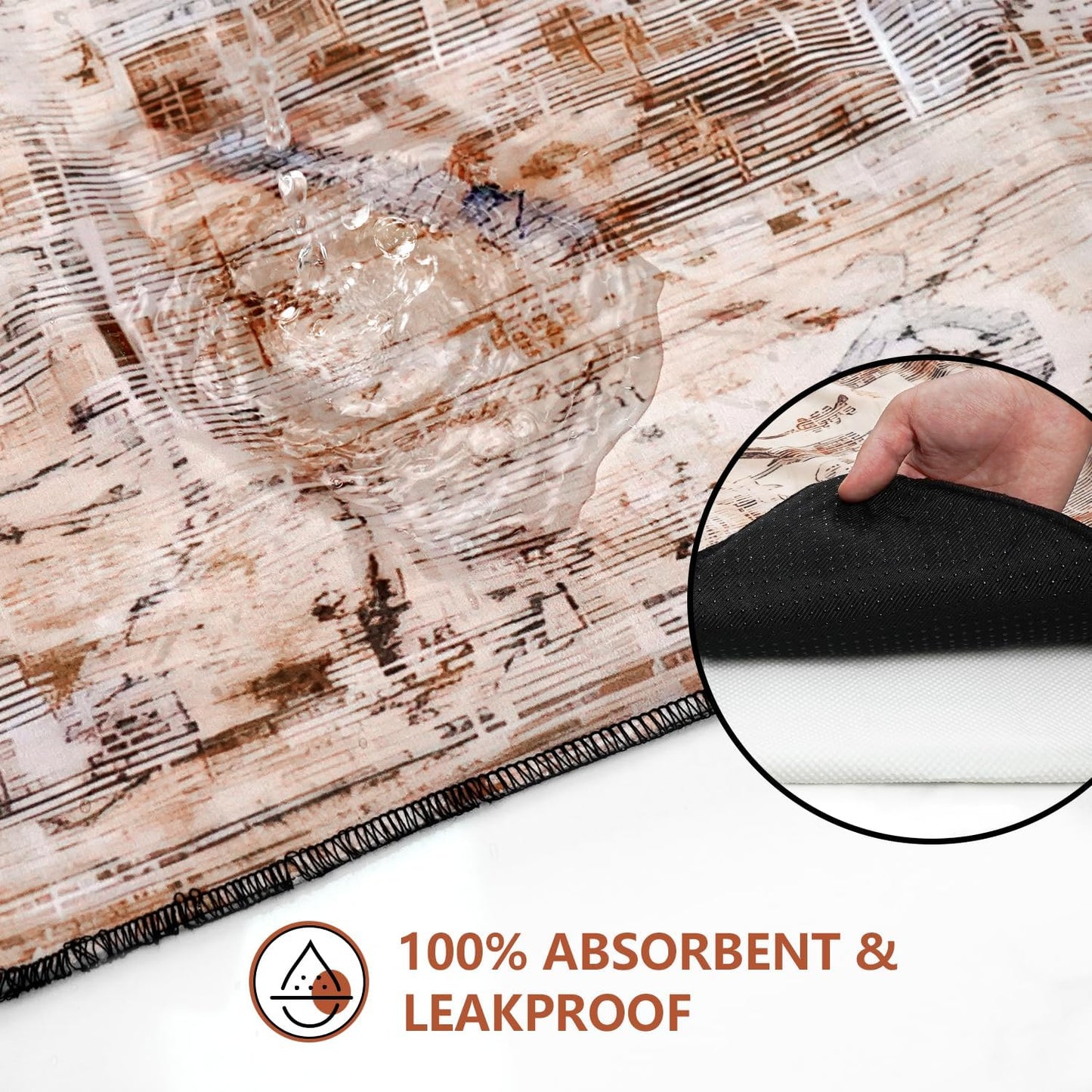 Washable Pee Pads for Dogs 2 Pack, Absorbent Reusable Puppy Pads Waterproof, Leakproof & Non-Slip Whelping Pad, Potty Training Pads for Dogs Playpen Mat 24x36