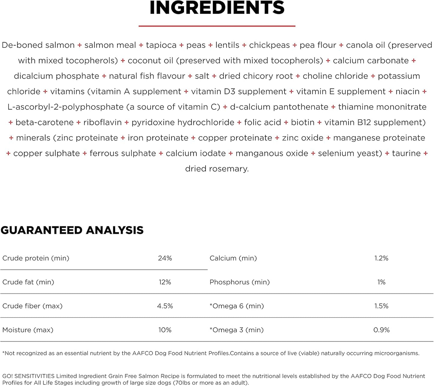 Go! Solutions Sensitivities Limited Ingredients, Grain-Free Dry Dog Food, Salmon Recipe for Sensitive Stomach, 22 lb Bag