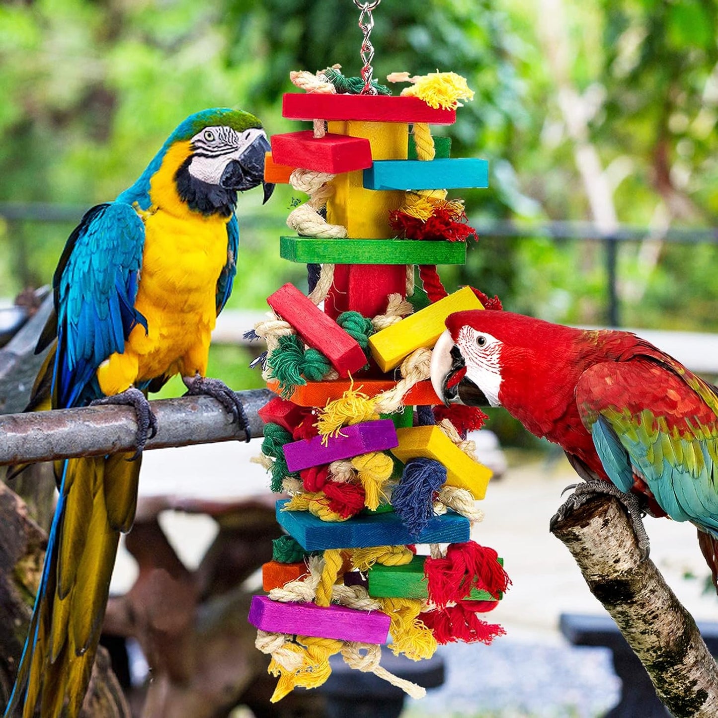 Extra Large Bird Parrot Toys for Macaws, African Grey, Amazon Parrots Bird Gifts