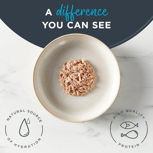 Reveal Natural Wet Canned Cat Food, Limited Ingredient, Grain Free, Protein with No Artificial Additives, Fish Variety in Broth (20 x 2.47 oz Cans)