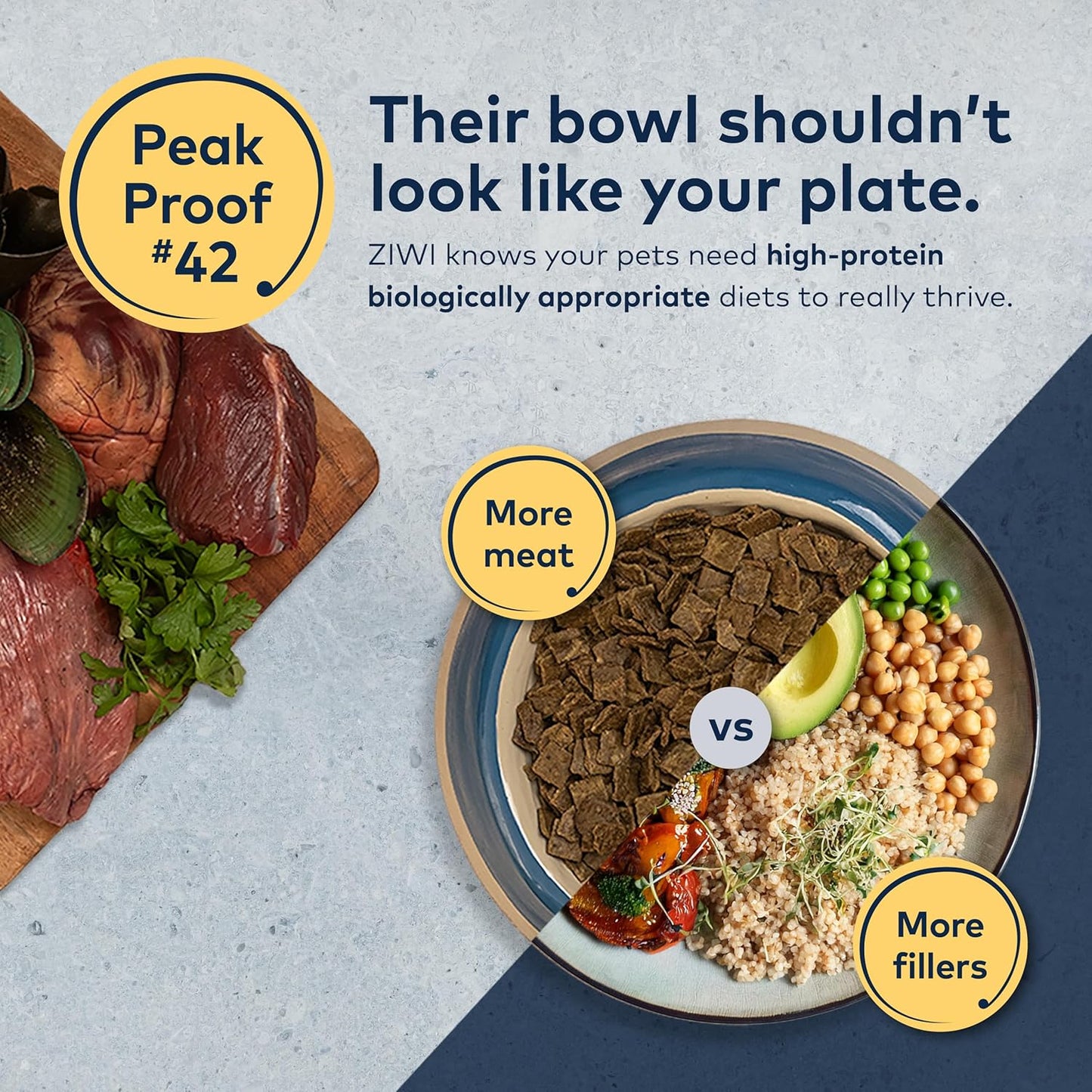 ZIWI Peak Air-Dried Dog Food – Beef - All Natural, High Protein, Grain Free, Limited Ingredient w/Superfoods (3.5oz) (Pack of 2)