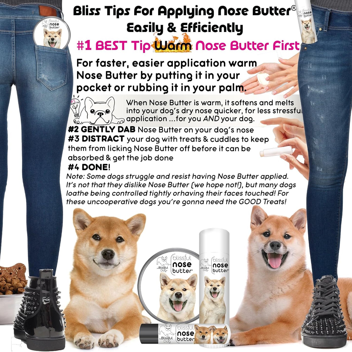 The Blissful Dog Shiba Inu Unscented Nose Butter, 0.15-Ounce