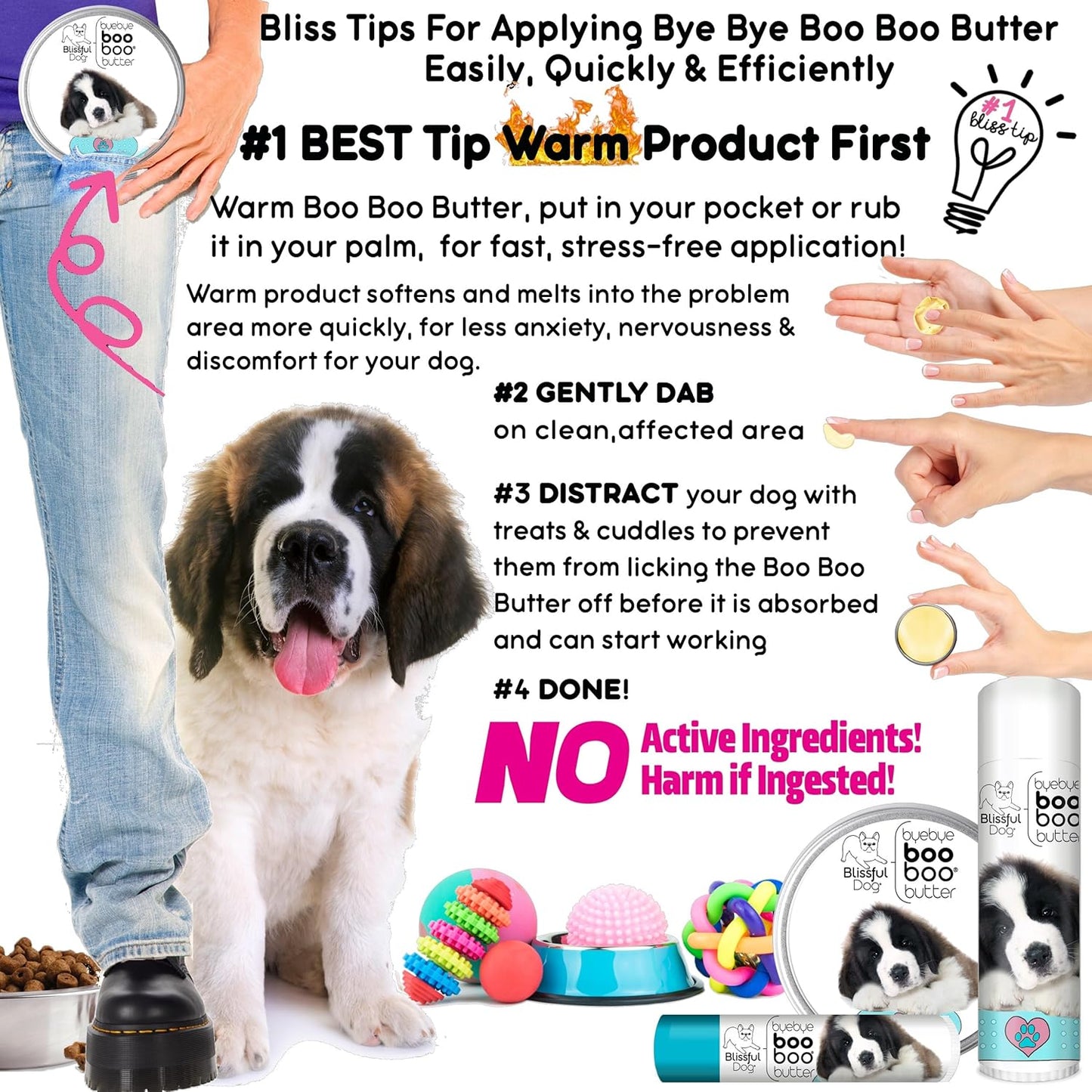 The Blissful Dog 8 oz TIN St. Bernard Booboo Butter