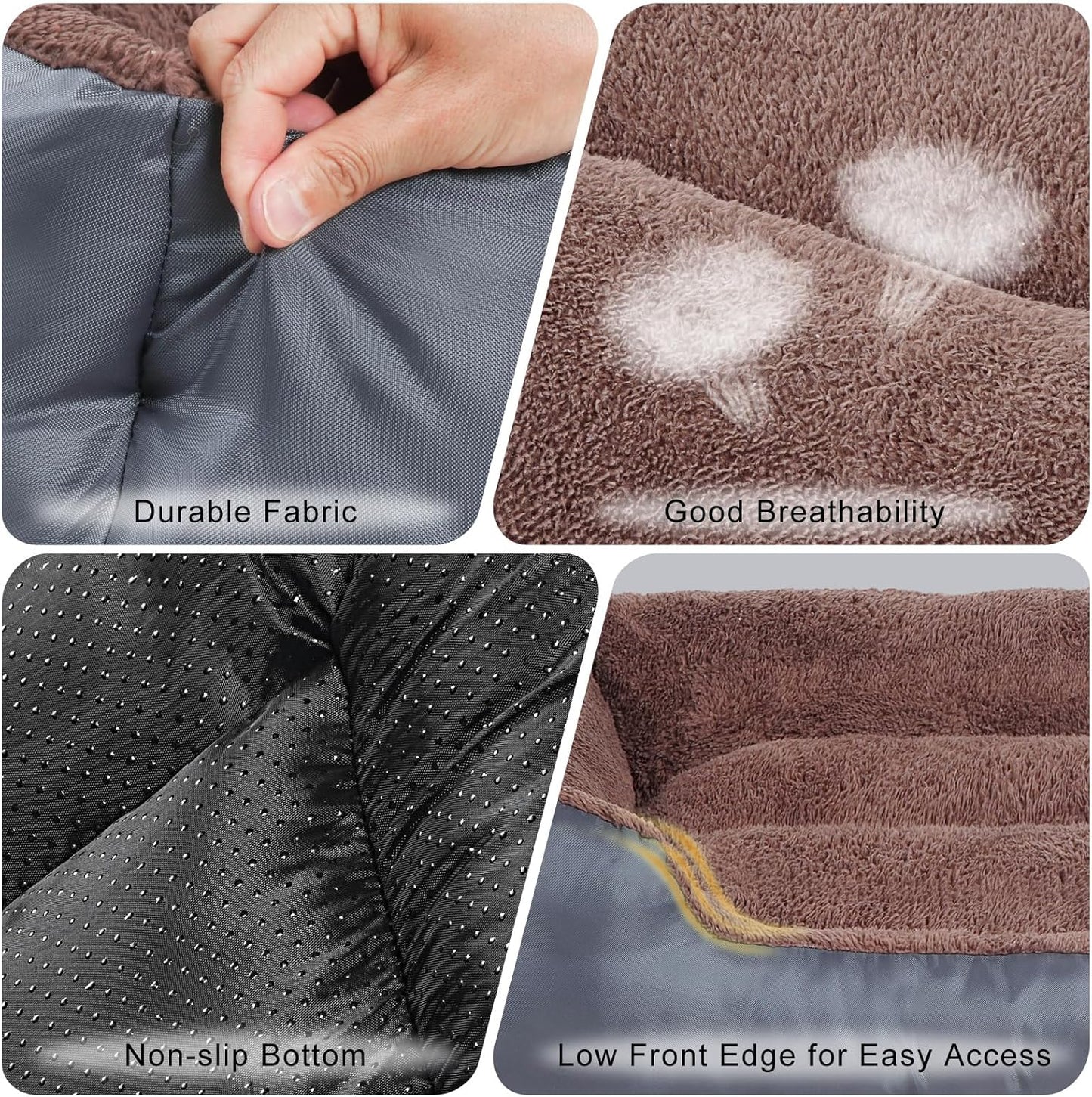 Dog Bed for Medium Size Dogs, Pet Couch Bed with Durable Fabric and Anti-Slip Bottom