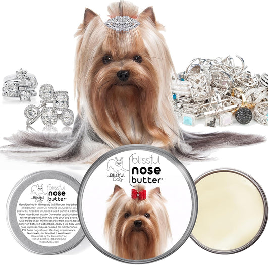 The Blissful Dog Yorkshire Terrier Unscented Nose Butter - Dog Nose Butter, 4 Ounce