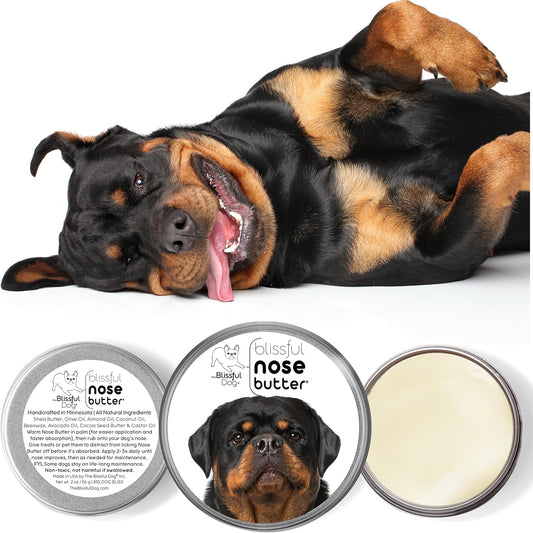 The Blissful Dog Rottweiler Unscented Nose Butter - Dog Nose Butter, 16 Ounce