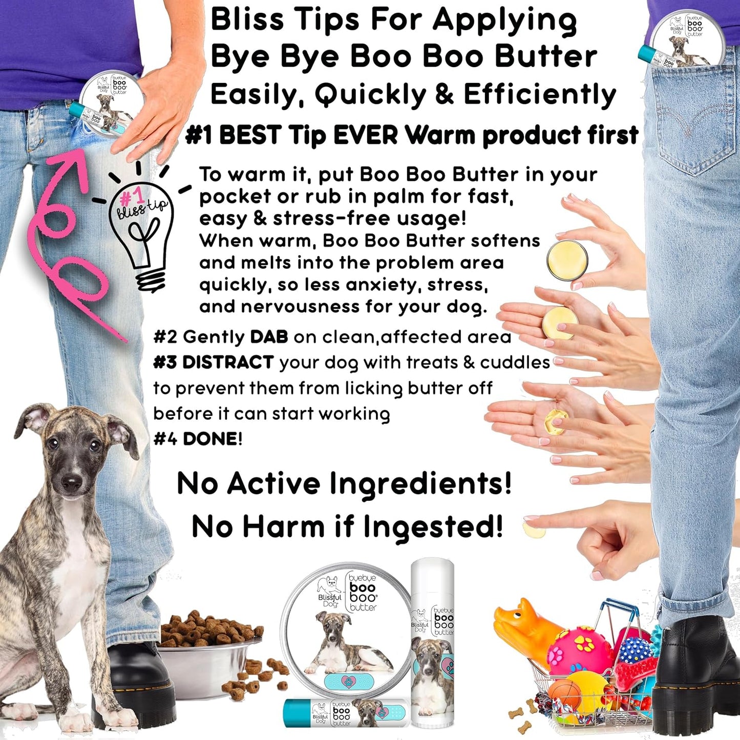 The Blissful Dog Whippet Boo Butter, 0.50 oz