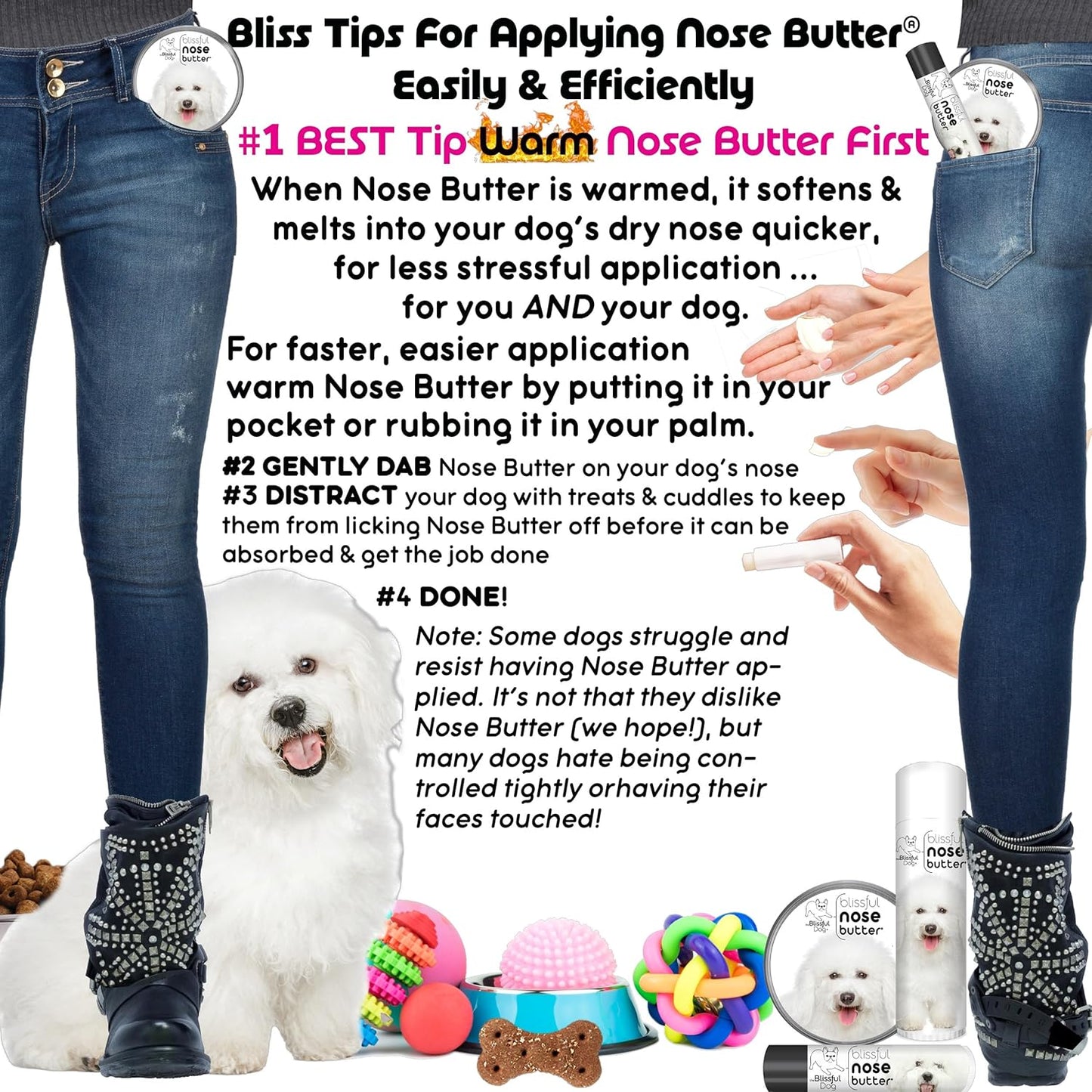 The Blissful Dog Bichon Frise Unscented Nose Butter, 16oz