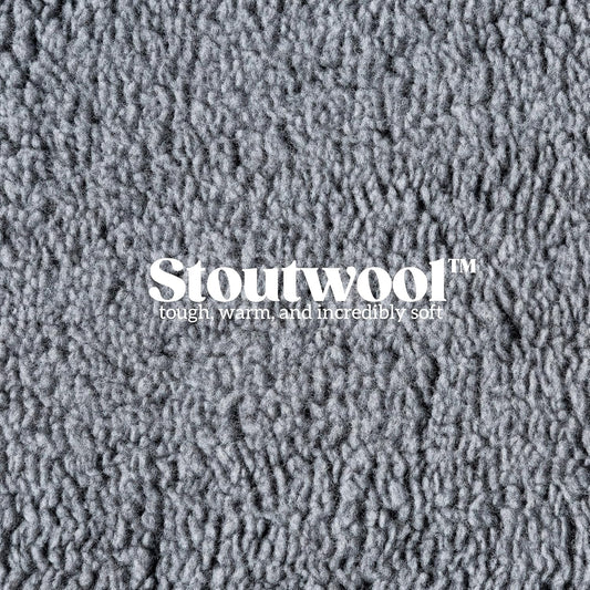 Stoutwool Indestructible Dog Bed - Fluffy Chew Proof Dog Crate Pad - Tough Kennel Pad for Aggressive Chewers - Washable, Ideal for Jumbo Breeds & Fits 54-Inch Crate - 53"x35", Charcoal