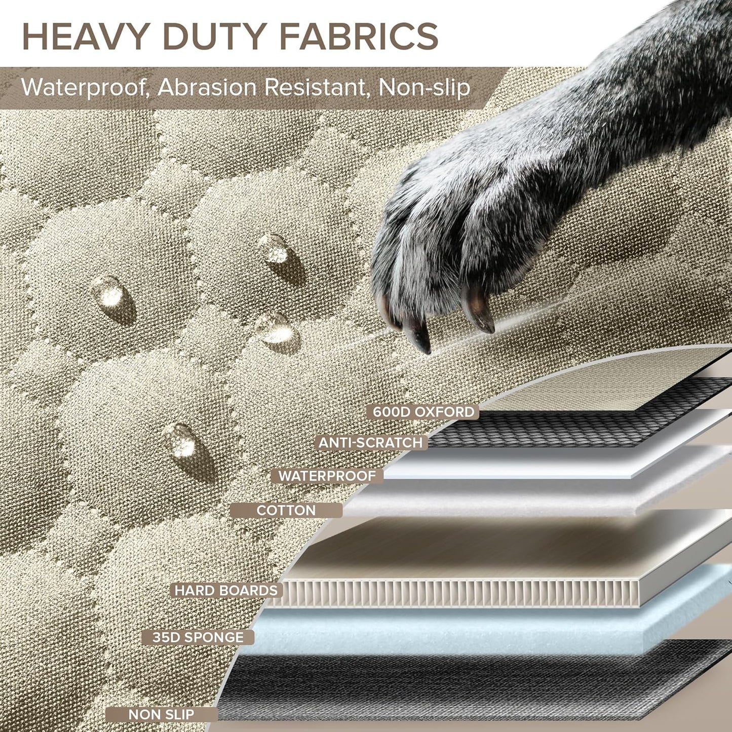 SHARLOVY XL Truck Back Seat Extender for Dogs, Large Hard Bottom Dog Car Seat Cover for Back Seat, Heavy Duty Dog Car Hammock, Waterproof Pet Seat Covers for Trucks, F150, Ram1500 and Large SUV